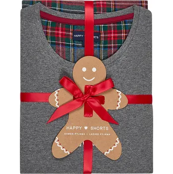 Dámské pyžamo Happy Shorts Grau/ Rot 6484941 S