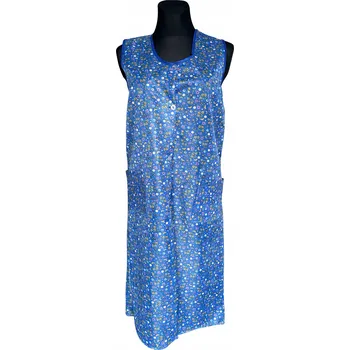 Kuchyňská zástěra Dámská gastronomická kuchyňská zástěra župan s knoflíky 48