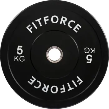 Nakládací kotouč Fitforce PLRO 5 KG x 50 MM 5kg Černá, Bílá