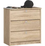 Botník Mini 60 cm - 3 dvířka dub sonoma