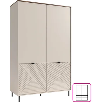 Ložnicová sestava Skříň, kašmír / dub castello, EYCO 4D