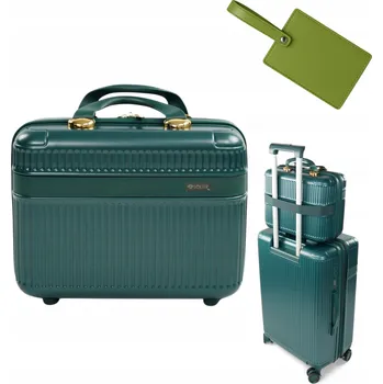 Kufřík kufr Solier tvrdý kabinový ABS vícebarevný 11 l