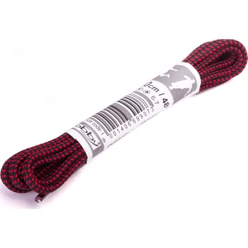 Tkaničky do bot Tkaničky kulaté Tobby 0242-Do07 black-red Velikost: 90 cm