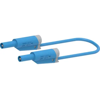 Měřicí kabel Electro PJP 2710-IEC-CD1-50BL měřicí kabel lamelová zástrčka 4 mm lamelová zástrčka 4 mm 50 cm modrá 1 ks