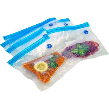 Dóza na potraviny De Gusto Náhradní zip sáčky k vakuovací sadě MAXI FRESH, 10 ks