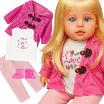 Panenka Panenka miminko Happy Kiddo interaktivní růžová 56 cm, zvukově měkká