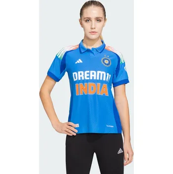 cyklistický dres ADIDAS Mezinárodní dres India Cricket One Day L MODRÁ