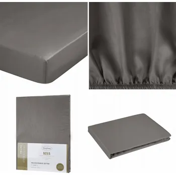 Prostěradlo Prostěradlo s gumou Eurofirany satén 220 x 200 cm