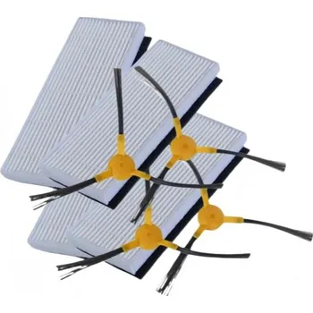 Sada příslušenství pro robotický vysavač Boční kartáčky a HEPA filtry pro TESVOR S6 Smart 8ks