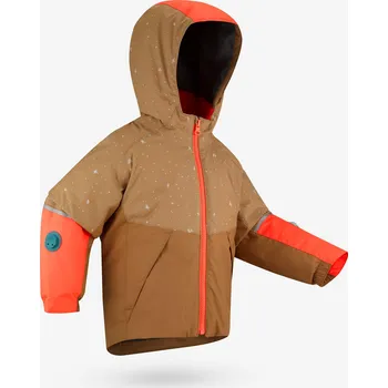 WEDZE Dětská lyžařská bunda nastavitelná 1–5 let 500 Toddler 96-112 cm 3-5 L KAŠTANOVÁ|OKROVÁ
