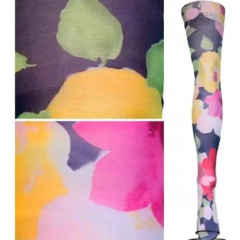 Dámské punčochy Vzorované Punčocháče Calzamia 40den, vícebarevné, velikost 3/4