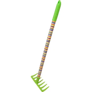 Hrábě reflex Dětské hrabičky 63 cm 7 zubů, barevné pruhy