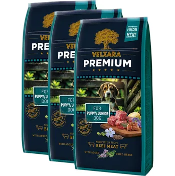 Krmivo pro psa Velxara Premium Dry Dog Junior Monoprotein Beef Meat