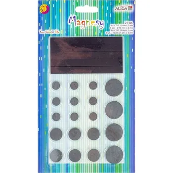 Magnetická kreslící tabulka Zestaw magnesów op.24szt. MG-3478, Aliga