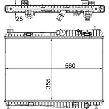 Motor automobilu Chladič, chlazení motoru MAHLE CR 1135 000S