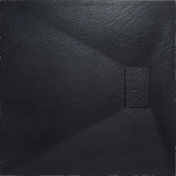 Besco Vexo 80 x 80 cm sprchová vanička čtvercová SMC černá VANKVEX80CTVERB