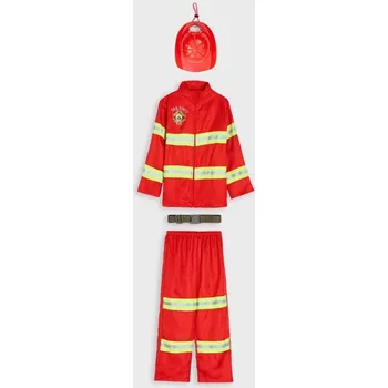 Karnevalový kostým Sinsay - Karnevalový kostým hasiče - červená - 353IM-33X - 353IM-33X-7Y8