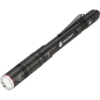 Svítilna TOOLCRAFT TO-8254890 mini svítilna, penlight napájeno akumulátorem SMD LED černá