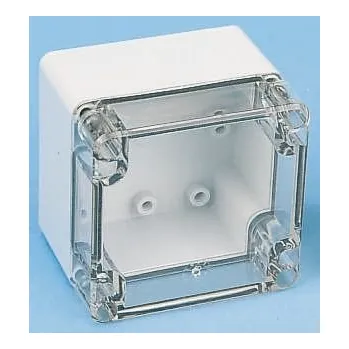 Rozvaděč Fibox Pouzdro IP67, IP66 Nestíněný barva Šedá IK08 barva Průhledné Polykarbonát 90 mm 120 mm 160 mm Polyuretan