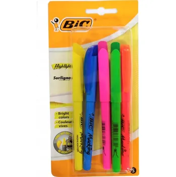 Zvýrazňovač Zvýrazňovač vícebarevný BIC 5 ks