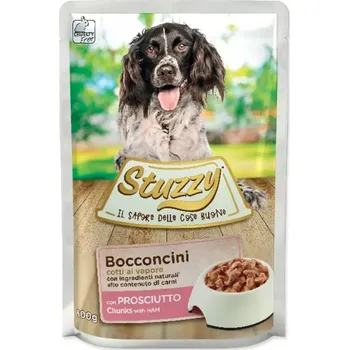 Chovatelství Stuzzy Dog kapsa Adult kousky šunky 100g
