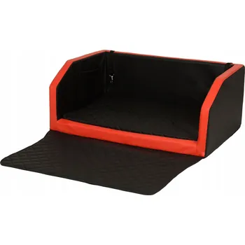 přepravka pro zvíře Přepravka do auta pro psa do kufru s matrací a pásem 100x90 cm