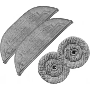 Utěrka pro robotický vysavač Mopy pro vysavač ROBOROCK S8 Max Ultra Black 2+2ks sada