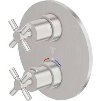 Vodovodní baterie Steinberg 250 - Termostatická baterie pod omítku pro 2 spotřebiče, kartáčovaný nikl 250 4133 3 BN