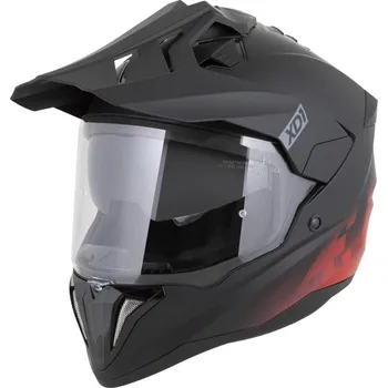Helma na motorku Přilba XD1, ZED (černá matná/červená) 2026 XL (61 cm)