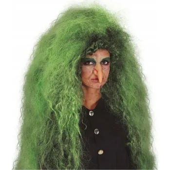 Karnevalová paruka Guirca paruka dlouhé černé kudrnaté vlasy