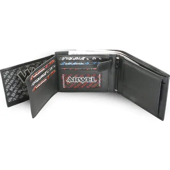 Peněženka Pánská kožená peněženka Arwel 4404A­ - černá