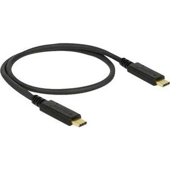 Datový kabel Delock - USB kabel - USB-C (M) do USB-C (M) - USB 3.1 Gen 2 - 3 A - 50 cm - černá 83042