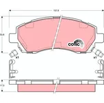 Sada brzdových destiček, kotoučová brzda LUCAS GDB3205