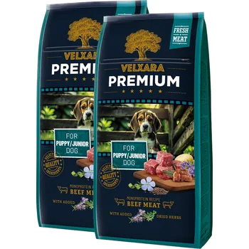 Krmivo pro psa Velxara Premium Dry Dog Junior Monoprotein Beef Meat
