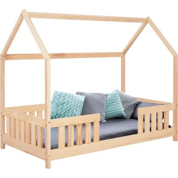 Dětská postel Dětská postel domeček se zábranou DECHLAND KLÁRKA