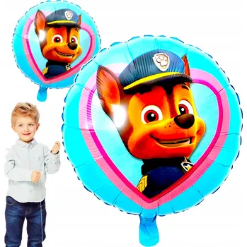 Balónek Fóliový balónek k narozeninám 45 cm Tlapková patrola Pejsek Chase na dětskou oslavu