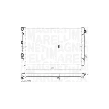 Motor automobilu Chladič, chlazení motoru MAGNETI MARELLI 350213852000