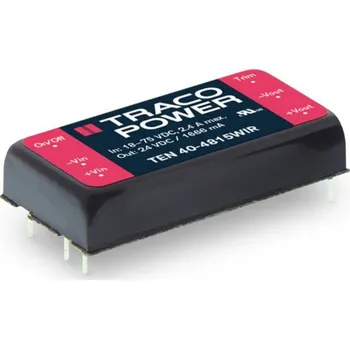 Měnič napětí TracoPower TEN 40-2425WIR DC/DC měnič napětí do DPS 48 V/DC 24 V/DC, -24 V/DC 833 mA 40 W Počet výstupů: 2 x Obsah 1 ks