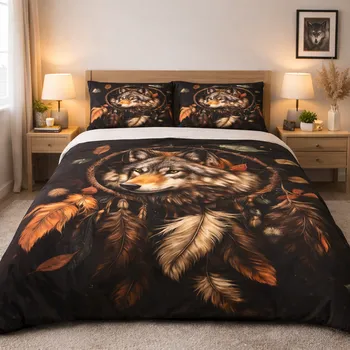 Povlečení 2-dílné ložní povlečení - Vlčí totem