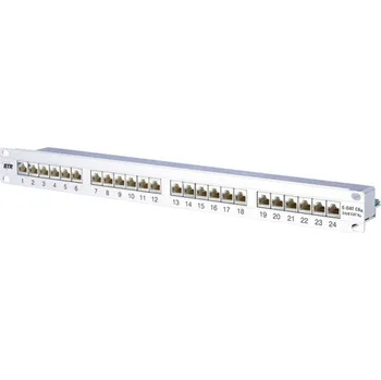 Switch Metz Connect 130855C-E 24 portů síťový patch panel 483 mm (19) CAT 6A 1 U stříbrná (metalíza) osazený