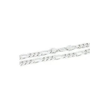 Řetízek Pánský stříbrný řetízek mohutné Figaro 3+1 - 2 - délka 55cm