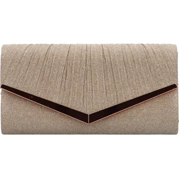 Kabelka Dámské psaníčko růžovo/zlaté - Michelle Moon Corida růžová