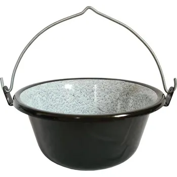 Kempingové nádobí Helakri Kotlík servírovací 0,8l smalt ČER