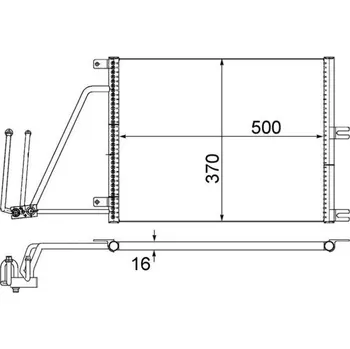 Výparník klimatizace Kondenzátor, klimatizace MAHLE AC 226 000S