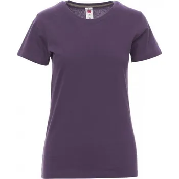 Dámské oblečení Payperwear Dámské tričko SUNSET LADY s kulatým výstřihem Barva: fialová temná, Velikost: XS