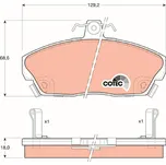 Sada brzdových destiček, kotoučová brzda LUCAS GDB496