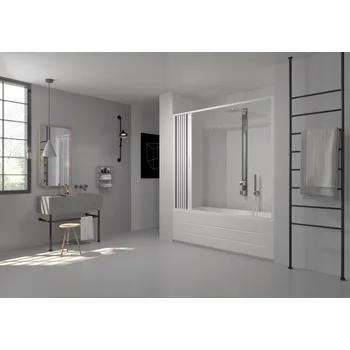 Hopa Olsen Spa Flex Vasca Marte New vanová zástěna 140 - 170 x 150 cm posuvné na stranu bílá OLBBXF200001