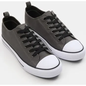 Pánská obuv Sinsay - Šněrovací tenisky s gumovou špičkou - khaki - 023GQ-87X - 023GQ-87X-46