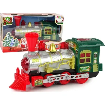 Vánoční dekorace Vánoční lokomotiva Světla Zvuk Zelená Na Baterie