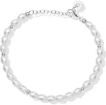 Elegantní náramek na nohu se syntetickými perlami LJ2849 Liu Jo